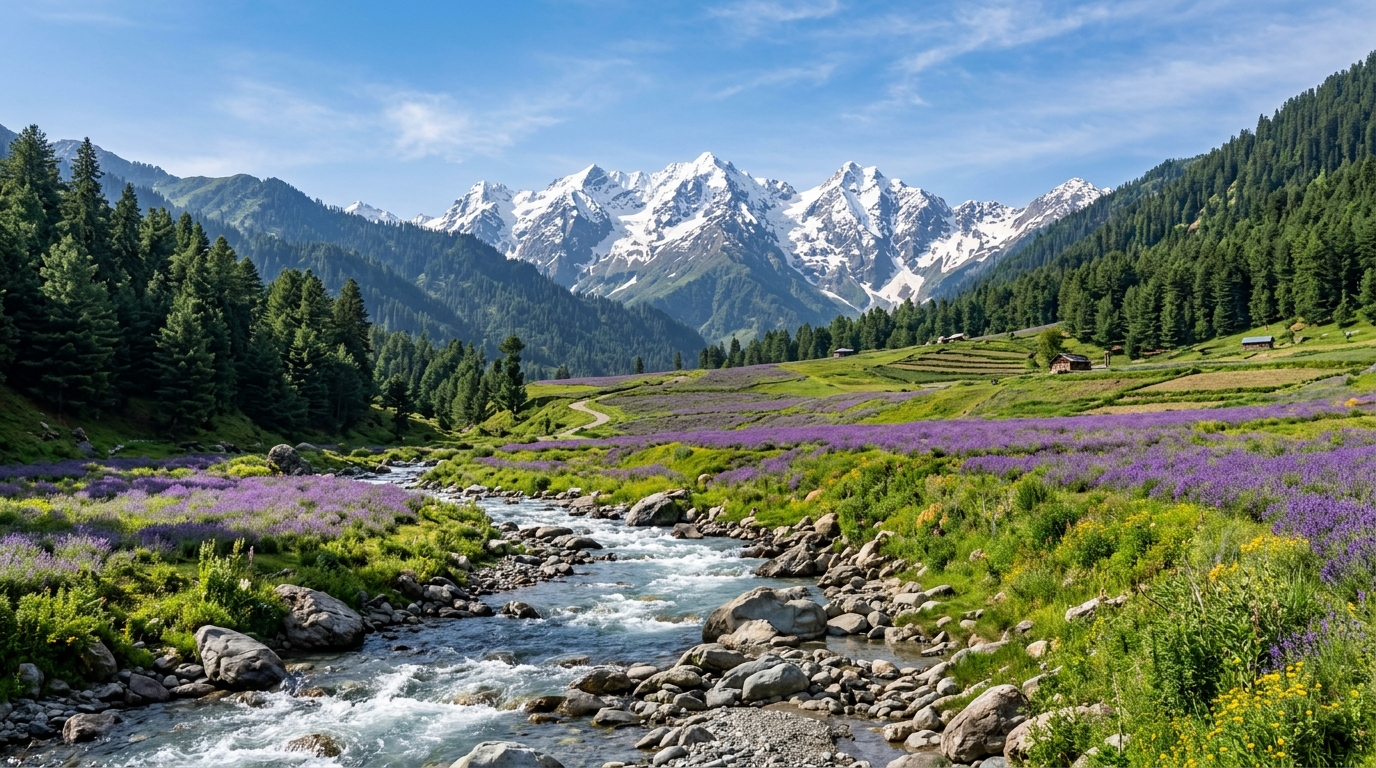 Jammu Natural Beauty Bhaderwah Valley Landscape